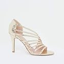 shoexpress Women39s Textured Strap Sandals with Stiletto