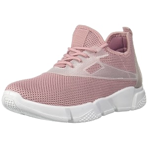 shoexpress Womens Lace-up Sneakers with Striped Glitter