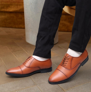 shooz faux leather formal oxford shoes lace up for men