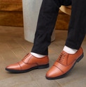 Shooz Faux Leather Formal Oxford Shoes Lace Up For Men