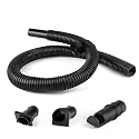Shop-Vac 9056400 Vacuum Hose Kit, 4 Ft x 1-1/4 Inch with 3 Adapters