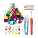 Shop141 Pack of 10 Wool with Crochet Hook and more