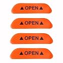 Shop360 Car Door Reflective Open Sign Fluorescent Warning Sticker Night Decal Anti-Collision Mark N66 high risk Safety(5 – Pieces), Universal Auto &amp; Conspicuity nylon fabric Vinyl Strip (Fire Orange)