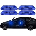 Careflection Shop360 Car Door Reflective Open Sign Fluorescent Warning Sticker Night Decal Anti-Collision Mark (4 Pieces),Universal Auto Nylon Fabric Vinyl Strip(Cobalt Blue) - Self-Adhesive,2.5 Cm