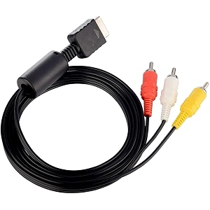 av cable compatible on ps-2 amp ps-3 gaming console audio video rgb cable