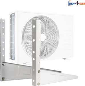 shop4ever high quality metal wall mounted air conditioner outdoor unit shelf bracket 46cm x 11cm shelf bracket