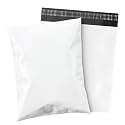 Shop4Mailers 10x13 Inch 2.17 Mil Poly Mailers – Glossy White Waterproof Tear-Resistant Shipping Bags for Clothing, T-Shirts, Apparel &amp; Books with Permanent Self Seal Adhesive (100 Pack)