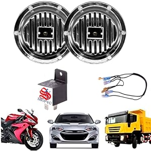 durable aluminium horns - 125mm super loud train sound for cars amp more
