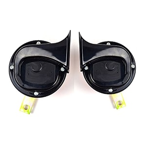 skoda type windtone horn suitable compatible with royal enfield bullet 350 -set of 2 pack