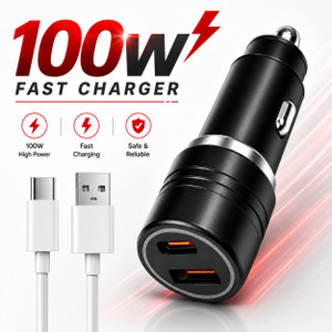 shopbucket 100 w qualcomm certified turbo car charger