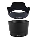 SHOPEE 2 Pcs Lens Hood Camera Lens Hood for Canon EF-S: 1 Pcs EW-63C EW63C 18-55Mm F / 3.5-5.6 is STM Lens Hood & 1 Pcs ET-63 55-250Mm