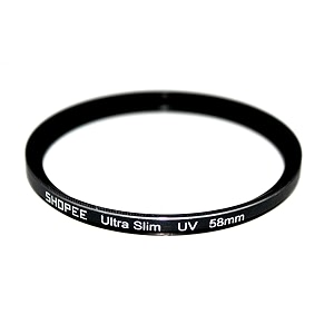 shopee 58mm uv ultra slim uv protection filter slim filter ring compatible with for canon eos 18-55mm 55-250mm 1100d 500d 5d 450d 600d 650d 1200d 1000d 58mm