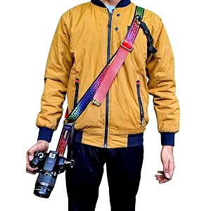 shopee polyester slingsingle camera strapharness for slrdslr and mirrorless cameras - adjustable universal sturdydurable