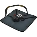 SHOPEE Wrapping Cloth for Camera Shockproof Camera Protective Wrap Foldable Waterproof Wrapping Pleated Cloth for DSLR with Lens Adjustable Camera Case Bag Protector (17"x17" Black)
