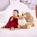 Giraffe Shape Baby Soft Plush Cushion Baby Sofa Seat OR Rocking Chair for Kids(0 to 4 Years) - Brown