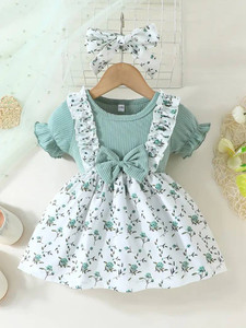 shopivatestore Baby Girls Midi Knee Length Casual