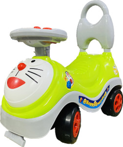 shopivi green doremon rider rideons  wagons non battery operated ride on