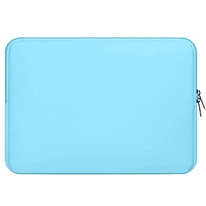 shopizone laptop sleeve fits upto 1434 laptopmacbook wrinkle free padded waterproof light neoprene carrying bag case cover sleeve pouch for men and womenpink
