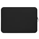 Shopizone Laptop Sleeve fits Upto 14" Laptop/MacBook, Wrinkle Free, Padded, Waterproof Light Neoprene Carrying Bag Case Cover Sleeve Pouch, for Men and Women|Black