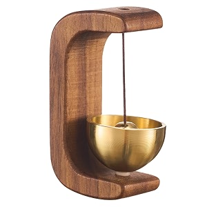 shopkeepers bell for door opening magnetic shopkeepers bell wood doorbell wind chime for refrigerator room porch garden backyard restauranthome garden windchime housewarming gift dark color