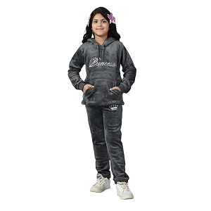 SHOPMORE Girls Fur Night Suit Regular