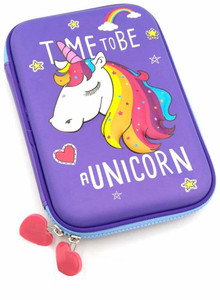 shopngift unicorn magic purple large capacity hardtop art eva pencil box