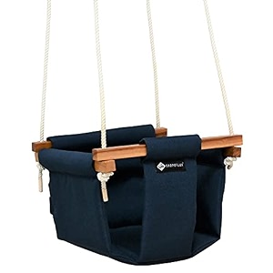 shopoflux swing for kids  baby hanging indoor outdoor jhula for garden polyester 9 inch 6 months to 3 years up to 25 kg blue