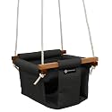 Shopoflux Baby Swing for Indoor and Outdoor Use | Kids Jhula (6 Months To 3 Years, Up To 25 Kg, Grey) - Polyester, 24 Cm