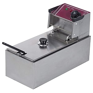 shoppers hub pnq 4 litres 2kw slim commercial stainless steel deep fryer french fries pakoda chips wafers food frier for ideal use in hotels restaurants tank gross capacity - 4 litres approx