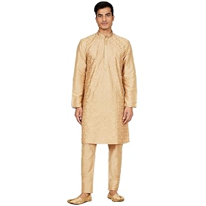 by Shoppers Stop Printed Polyester Mens Kurta