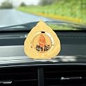 Sai Baba Idol in Golden Leaf for Car Dashboard | Showpiece Dcor