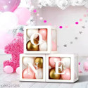 Shopperskart Solid one balloon box for 1st birthday decoration kit baby shower decortaion Balloon