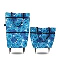 Shopping cart with Foldable Portable Wheels, Waterproof Tote Bag, Supermarket Shopping cart