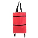 Shopping cart with Foldable Portable Wheels, Waterproof Tote Bag, Supermarket Shopping cart