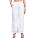 SHOPPING QUEEN Women39s Cotton Embroidered Chikankari Palazzo