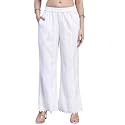 SHOPPING QUEEN Women39s Cotton Embroidered Chikankari Palazzo