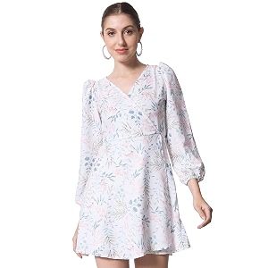 SHOPPING QUEEN Womens Crepe Fit Flare
