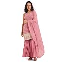 SHOPPING QUEEN Women39s Georgette Straight Kurta Sharara
