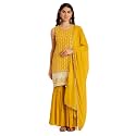 SHOPPING QUEEN Women39s Georgette Straight Kurta Sharara