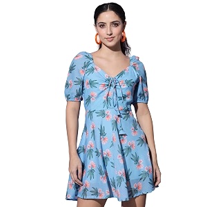 SHOPPING QUEEN Womens Viscose Skater Dress