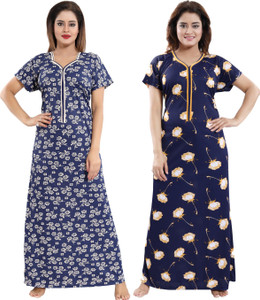 shopping station pack of 2 women nighty blue