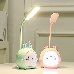 desk lamps for study table - rechargeable usb warm light led children lamp desk lamp for work from home off-white color lamp cute kids lamp pack of 1
