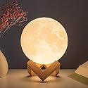 3D Moon Lamp 7 Colour 15 cm Moon Night Lamp for Bedroom, Touch Lamp, Moonlight Lamp with Stand &amp; USB for Bedside, Valentine Gifts, Festival Gifts, Wedding Gifts (Pack of 01)