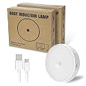 Sensor Light for Home with USB Charging Wireless Self Adhesive LED Night Lamp Rechargeable Body Sensor Light for Hallway, Wardrobe, Bedroom, Stairs, Bathroom (Cool White, Pack of 2)