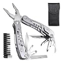 SHOPPOFOBIX 24 in1 Multi-function Plier Tools Made of StainlessSteel with 11 Screwdriver bits Safety Hook,Bottle Opener,Multifunction Pliers (24 in 1 Multi-function Plier)