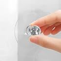 SHOPPOFOBIX Adhesive Hooks 13.2LB(Max) Heavy Duty Self Adhesive Hooks Transparent Waterproof and Oilproof Wall Hooks for Kitchen Bathroom Shower Door Outdoor (Diamond Hook, 20)