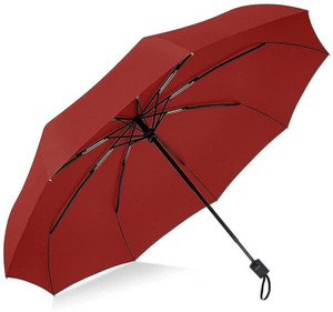 shoppofobix umbrella manual open and close windproof umberalla large for manwomen kids umbrella red