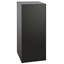shopPOPdisplays Black Economy Display Pedestal - Expanded PVC - Lightweight, Portable & Durable for Events, Trade Shows - 50 lb. Capacity (18" W x 18" L x 42" H)
