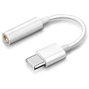 Type-C to 3.5 MM Jack AD7 Cable for vivo iQOO Neo 6 Original Type-C to 3.5 MM Audio Jack Cable Converter for CDLA Type, Earphone Head Noise Cancelling Connector Splitter (ST7,WHT)