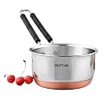 Sauce Pan Tea Maker Milk Coffee pan bhgoni Stainless Steel Copper Bottom Sauce Pan, Flat Base Sauce Pan, Tea Pan, Milk Pan Tapeli Patila, Sauce Pot (500 ml Sauce Pan)